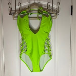 Like New Neon Green Bathing Suit